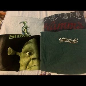 4 piece bundle mens large graphic tshirts